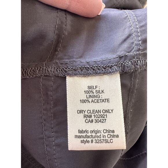 Development By erica davis Y2K 100% Silk Tiered Cascade Ruffles Skirt Sz 2 Luxe - Picture 10 of 12